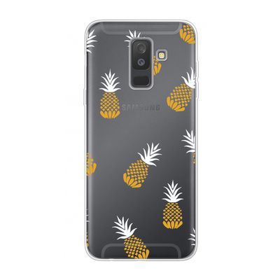 Ananasjes: Samsung Galaxy A6 Plus (2018) Transparant Hoesje