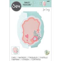 Sizzix • thinlits die set card label fold-a-long