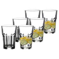 Urban Living Waterglazen/drinkglazen Vegas tumbler - 12x - transparant - 500 ml