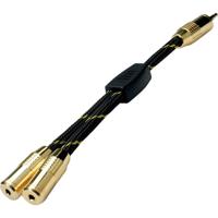 ROLINE GOLD 3,5mm Adapter Cable (1x Male, 2x Female), 0,15m