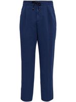 Brunello Cucinelli pantalon à design plissé - Bleu