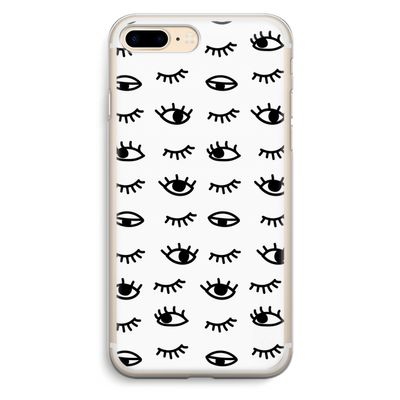 Eye pattern #2: iPhone 7 Plus Transparant Hoesje