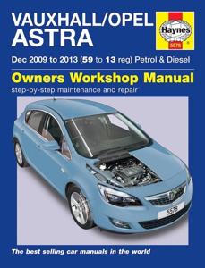 Haynes Werkplaatshandboek Vauxhall/Opel Astra (Dec 2009-2013) 5578