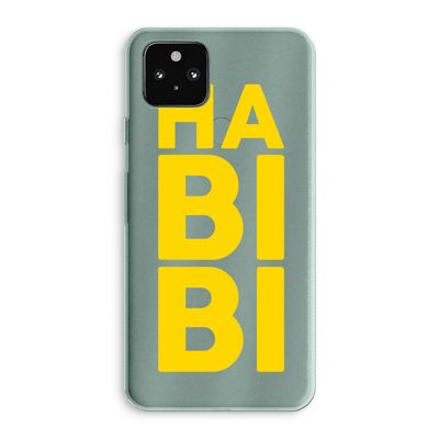 Habibi Blue: Google Pixel 5a 5G Transparant Hoesje