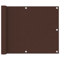 VidaXL Balkonscherm 75x600 cm oxford stof bruin