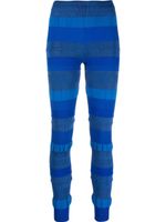 Acne Studios legging à fini texturé - Bleu