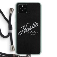 Hustle: Pixel 5a 5G Transparant Hoesje met koord Hustle: Pixel 5a 5G Transparant Hoesje met koord