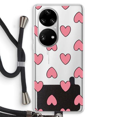 Ondersteboven verliefd: Huawei P50 Pro Transparant Hoesje met koord