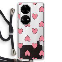 Ondersteboven verliefd: Huawei P50 Pro Transparant Hoesje met koord