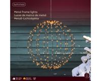 Micro LED frame light buiten dia38cm black/classic warm - Lumineo