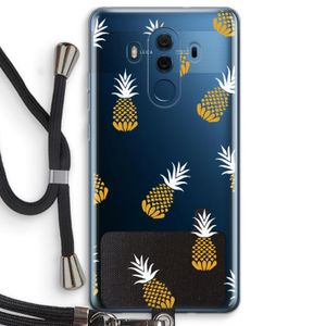 Ananasjes: Huawei Mate 10 Pro Transparant Hoesje met koord