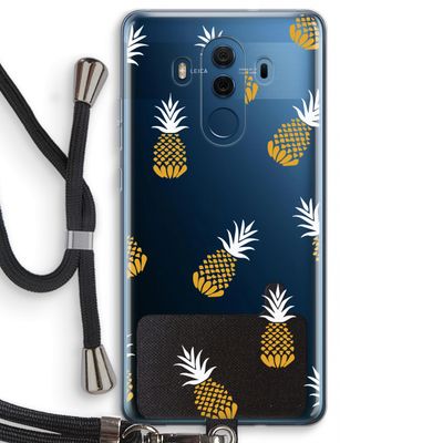 Ananasjes: Huawei Mate 10 Pro Transparant Hoesje met koord
