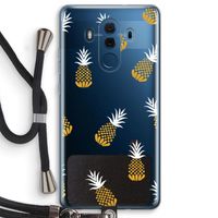 Ananasjes: Huawei Mate 10 Pro Transparant Hoesje met koord