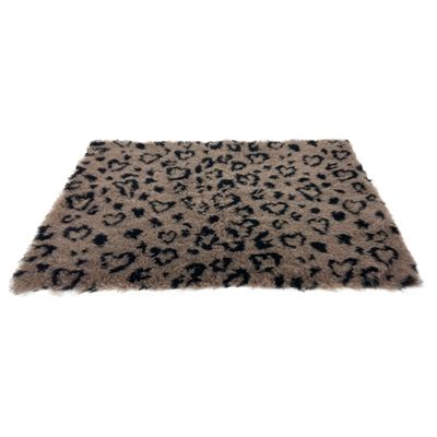 Martin vetbed print luipaardprint beige / zwart gerecycled