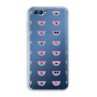 Smiley watermeloenprint: Honor 10 Transparant Hoesje