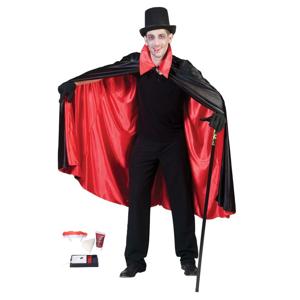 Halloween Dracula/vampier verkleed set - volwassenen - cape/tanden/schmink