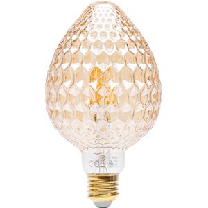 LED Lamp - Aigi Glow Strawberry - E27 Fitting - 4W - Warm Wit 1800K - Amber