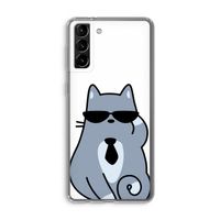 Cool cat: Samsung Galaxy S21 Plus Transparant Hoesje