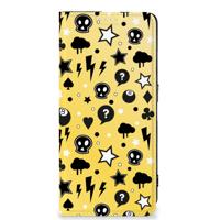 Mobiel BookCase OPPO Reno8 Pro Punk Geel