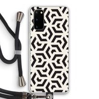 Crazy pattern: Samsung Galaxy S20 Transparant Hoesje met koord