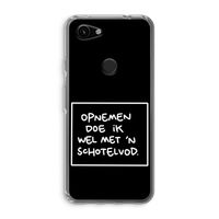 Schotelvod: Google Pixel 3a Transparant Hoesje