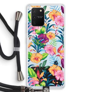 Tropisch 2: Samsung Galaxy S10 Lite Transparant Hoesje met koord
