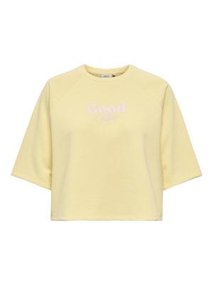 Only Onlcora S/s Print O-neck Ub Swt 15347037 Sweater 4992003 Sunlight Good Exotic Roots