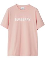 Burberry t-shirt en coton à logo imprimé - Rose - thumbnail