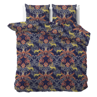 Dekbedovertrek Belle - Eenpersoons (140x200 cm) - Meerkleurig Polyester-katoen - Dessin: Dieren - Sleeptime Elegance - Dekbed-Discounter.nl