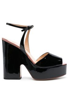 Francesco Russo escarpins en cuir verni 135 mm - Noir