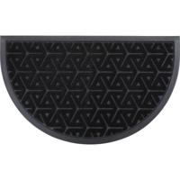 Luance Deurmat Wilson - zwart - rubber - halve maan - 75 x 44 cm - schoonloopmat