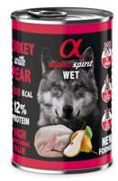 ALPHA SPIRIT WET Kalkoen met peer - natvoer voor honden - 400g