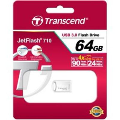 Transcend JetFlash 710S 64GB USB flash drive USB Type-A 3.2 Gen 1 (3.1 Gen 1) Zilver