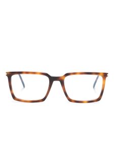 Saint Laurent Eyewear lunettes de vue à monture rectangulaire - Marron