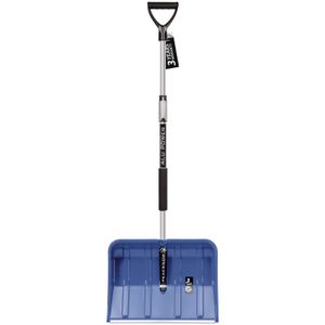 Bladerenschep/bladerenschuiver blauw telescopische steel 115 - 155 cm