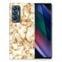 OPPO Find X3 Neo | TPU | Siliconen hoesje | Marmer Goud