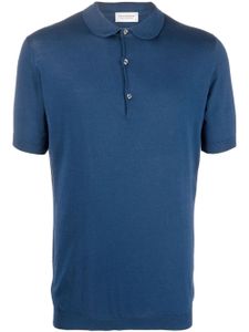 John Smedley polo à manches courtes - Bleu