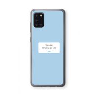 Reminder: Samsung Galaxy A31 Transparant Hoesje