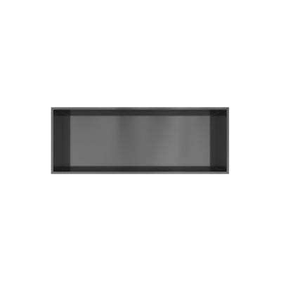 Hotbath &MORE Inbouwbox of inbouwnis - 30x80x10 - Geborsteld gunmetal PVD BOX080BGP