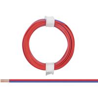 Donau Elektronik 114-02 Draad 2 x 0.08 mm² Rood-blauw 5 m - thumbnail