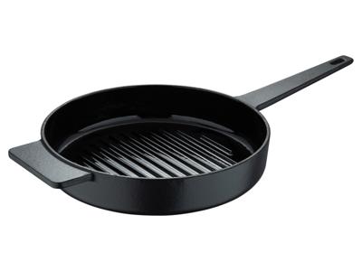 Masterpro Gietijzeren grillpan 25 cm (Zwart)