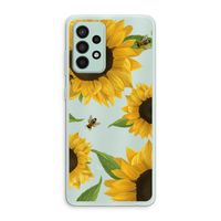 Sunflower and bees: Samsung Galaxy A52s 5G Transparant Hoesje