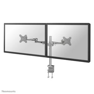 Neomounts FPMA-D935D Monitor-tafelbeugel 2-voudig 25,4 cm (10) - 68,6 cm (27) Zilver In hoogte verstelbaar, Kantelbaar, Zwenkbaar, Roteerbaar