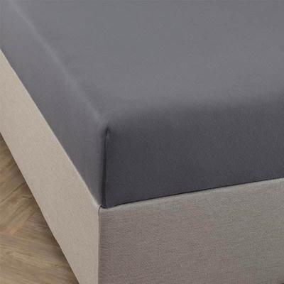 Hoeslaken Bamboe Stretch Antraciet 160x200 Cm Fresh And Co - Dekbed-Discounter.nl