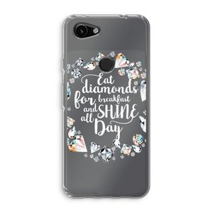 Diamonds: Google Pixel 3a Transparant Hoesje