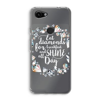 Diamonds: Google Pixel 3a Transparant Hoesje