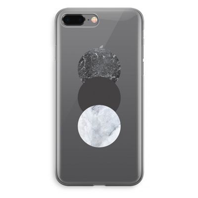 Marmeren cirkels: iPhone 8 Plus Transparant Hoesje