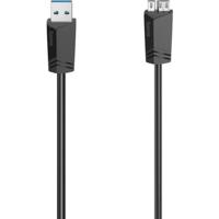 Hama USB-kabel USB 3.2 Gen1 (USB 3.0 / USB 3.1 Gen1) USB-A stekker, USB-micro-B 3.0 stekker 1.50 m Zwart 00200627 - thumbnail