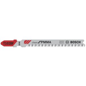 Bosch Accessories 2608636781 Decoupeerzaagblad T 102 BF, Clean for PMMA 5 stuk(s)