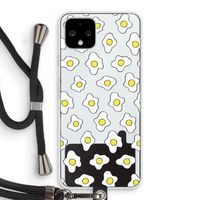 Spiegeleitjes: Pixel 4 Transparant Hoesje met koord